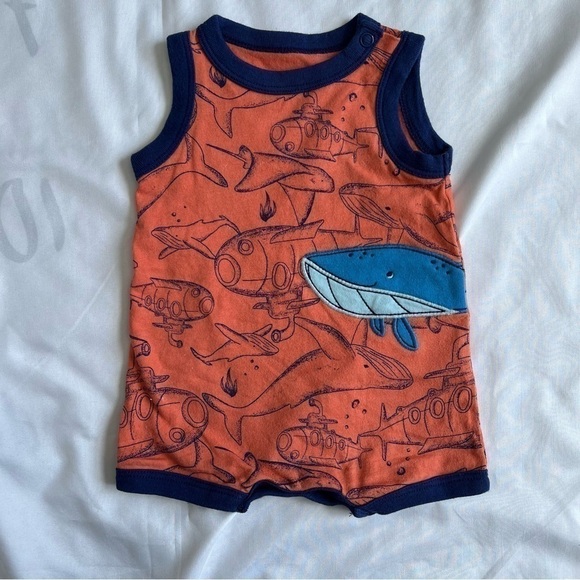 Carter’s Lot of 3 Sleeveless Rompers in size Newborn - Picture 11 of 14